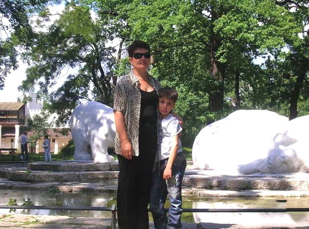 2009 год. С внуком в Берлинском зоопарке