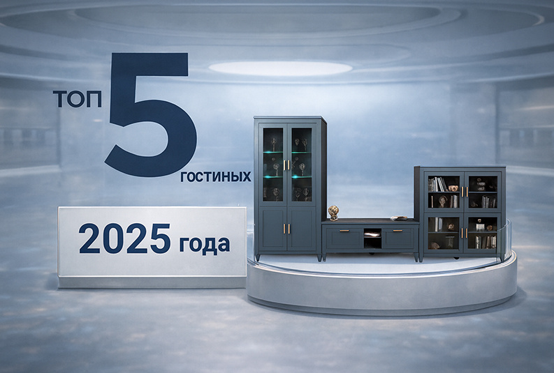 ТОП 5 самых популярных гостиных 2025 года