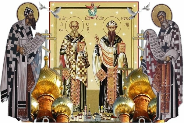 Святители Афанасий Великий и Кирилл Александрийский