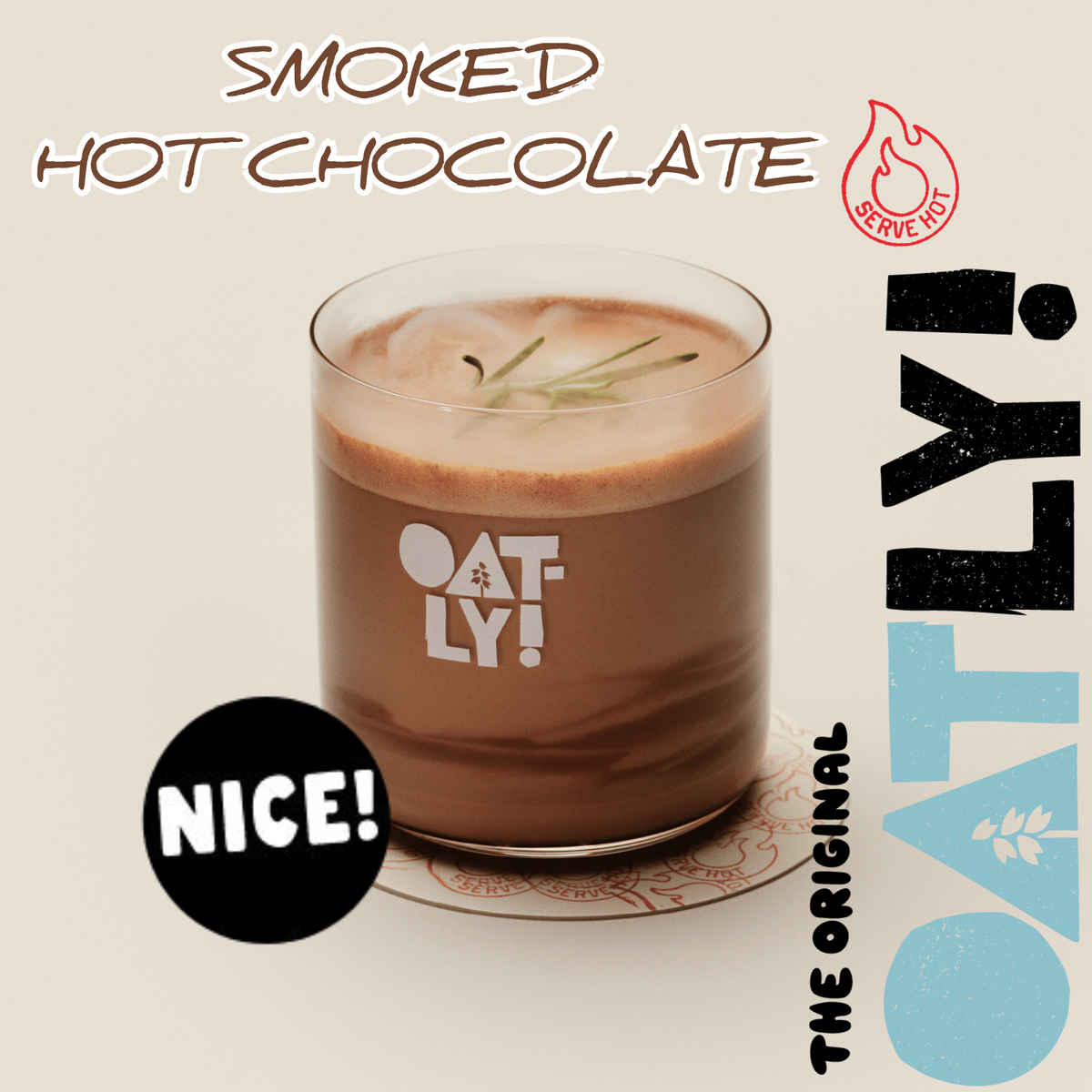 Копчёный горячий шоколад с розмарином