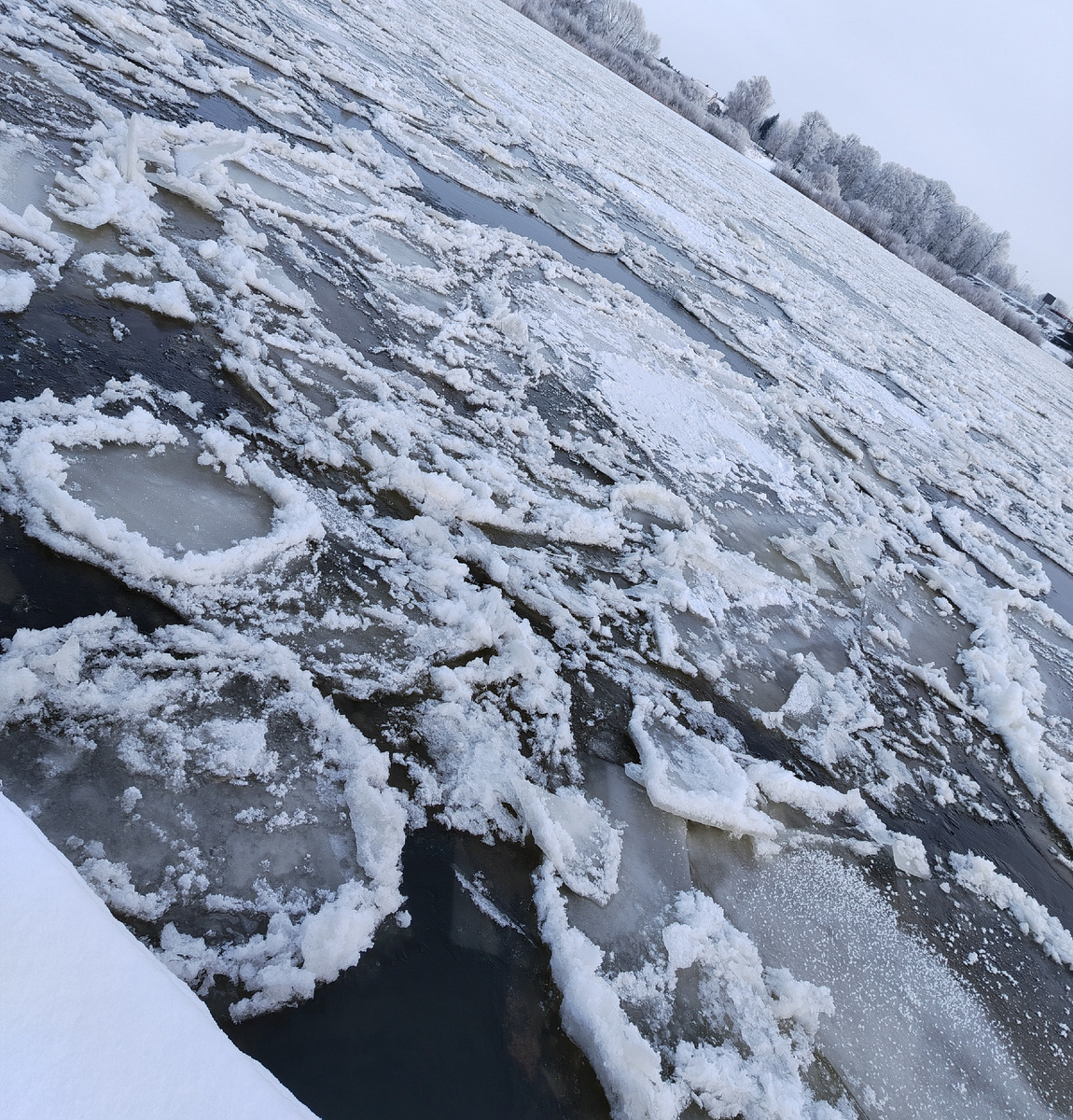 Пограничная река Неман во льду