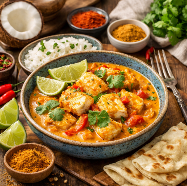 Рыбный карри с кокосом рецепты от  Дарики