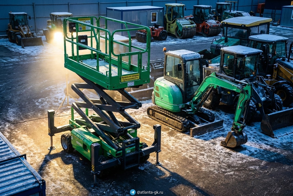    Аренда ножничного подъемника в Москве Atlanta-gk