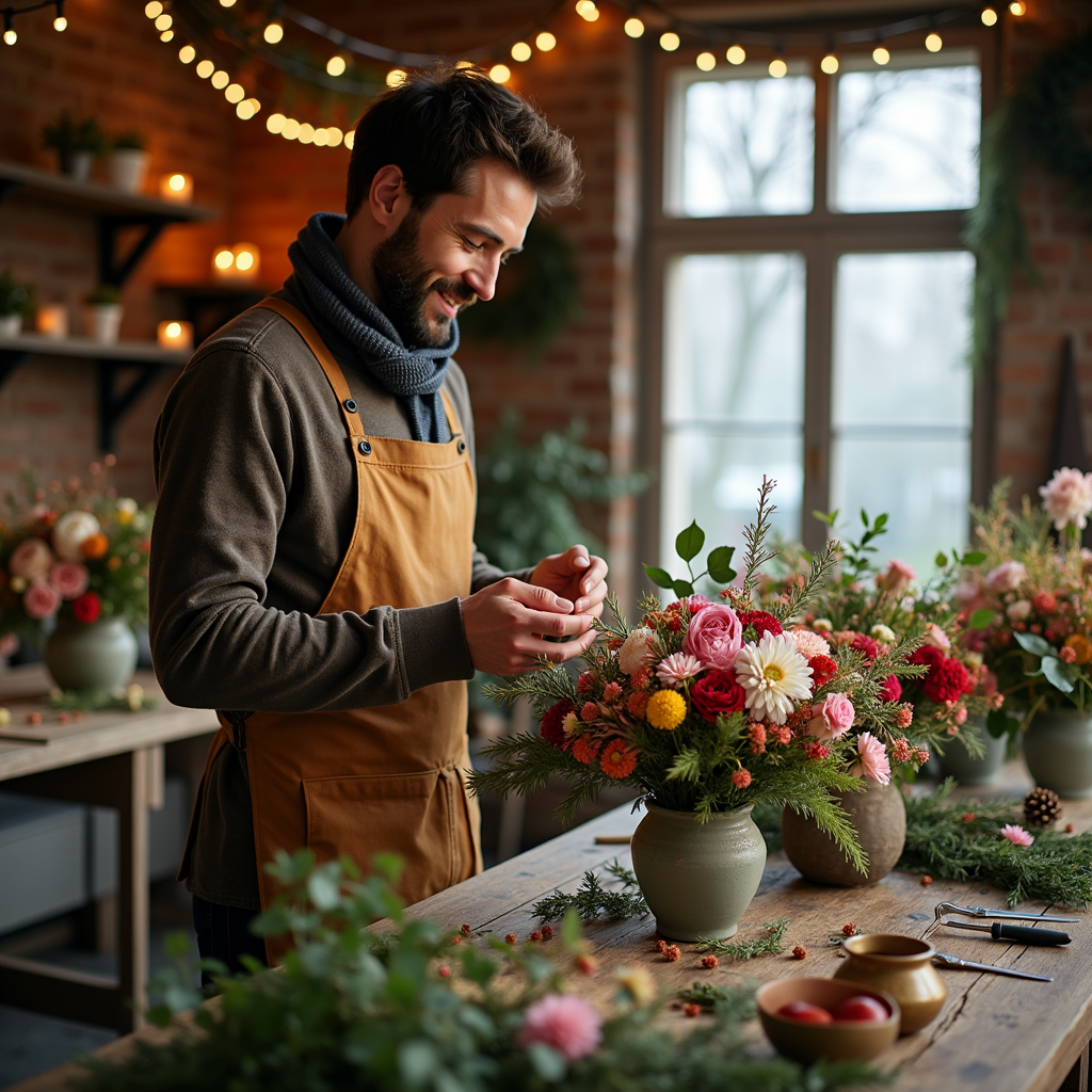    Создайте уют с зимними букетами и венками: мастер-классы в Москве для праздника у вас дома Антон