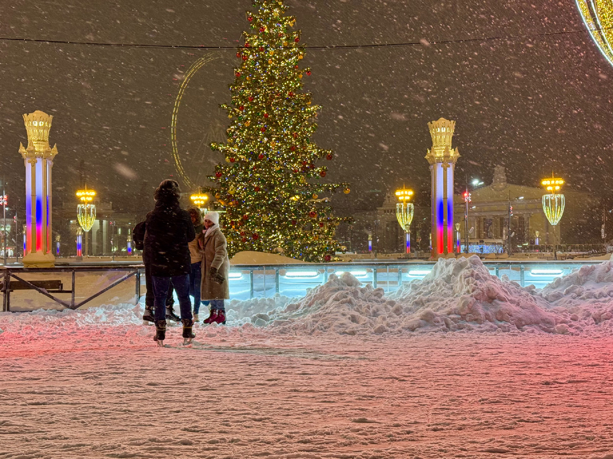 Каток ВДНХ 9 января
