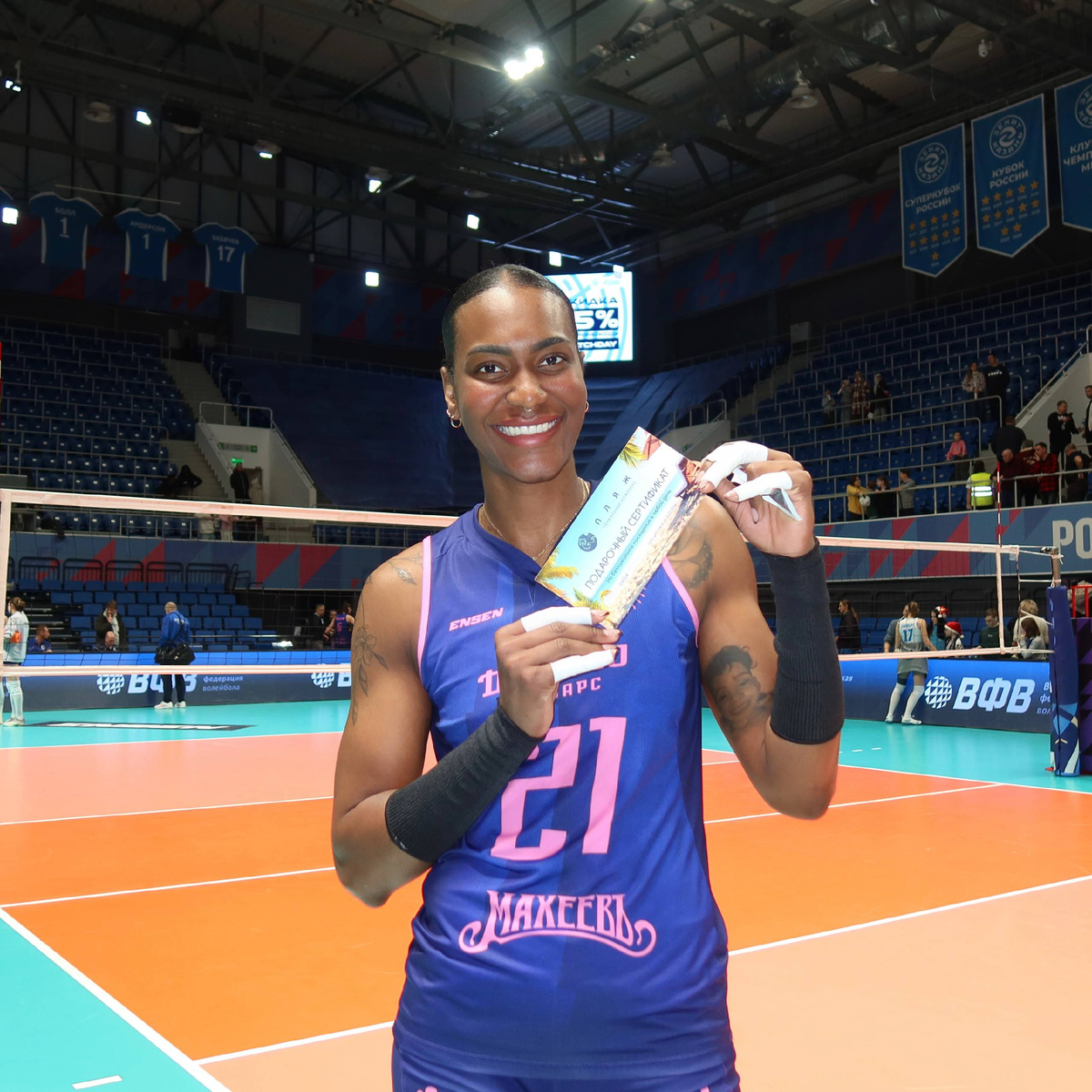 Игру Брайелин Мартинес высоко оценивают и болельщики "Динамо-Ак Барс". По итогам декабря они признали доминиканскую нападающую лучшей в казанской команде. Фото: волейбольный клуб "Динамо-Ак Барс"