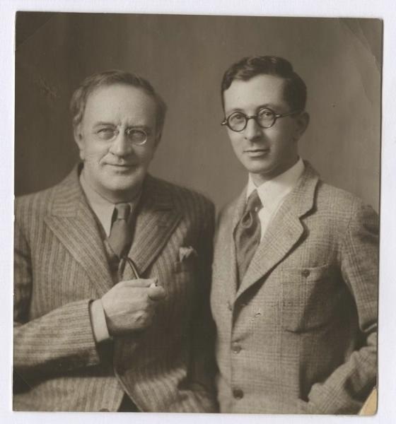 Василий Качалов и Виталий Виленкин. Фото 1930-х годов