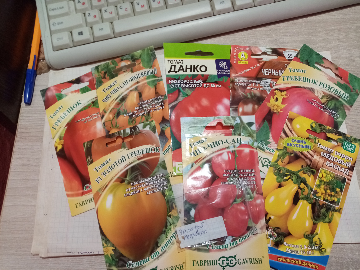 Закупила вот такие сорта  ПОМИДОР в ТЕПЛИЦУК!!!