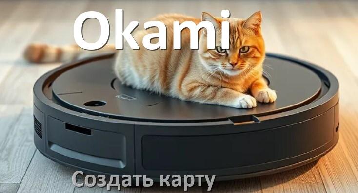 
Как на роботе пылесосе Okami создать и построить карту уборки помещения