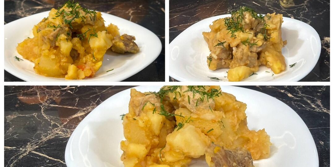 Тушеный картофель с мясом