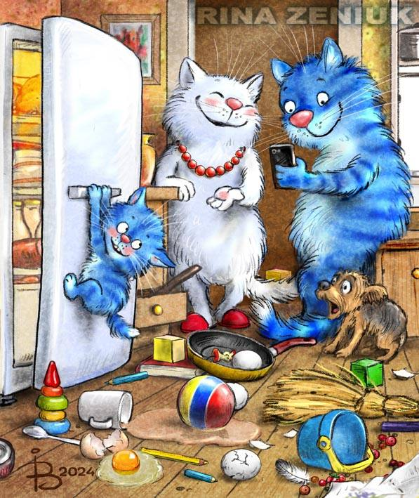 очаровательные коты Рины Зенюк