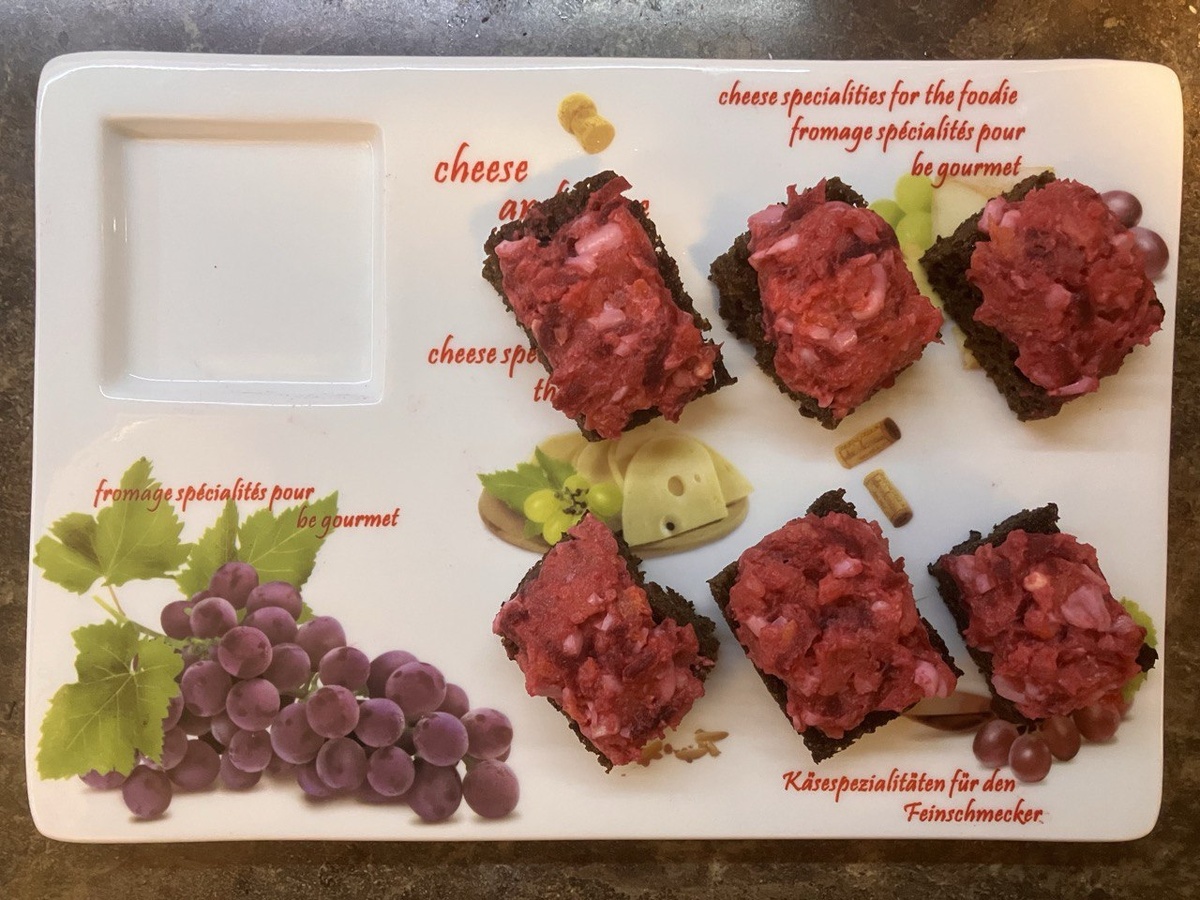 Намазка из овощей на гренки 