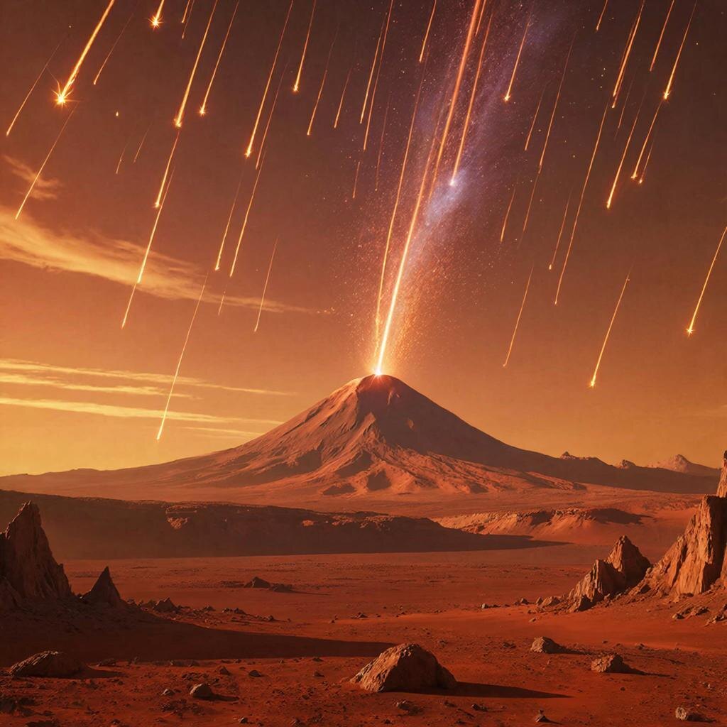 #метеоритныйдождьнамарсе
