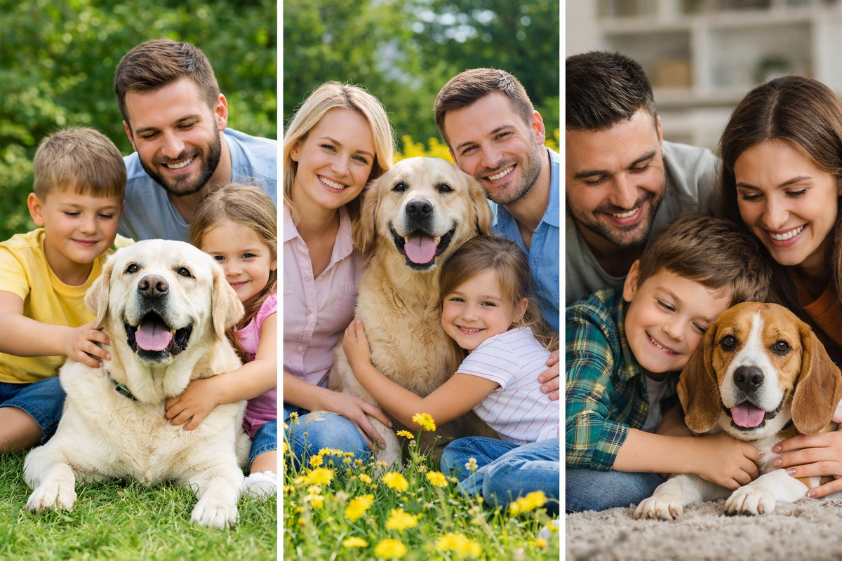 Как выбрать собаку для семьи