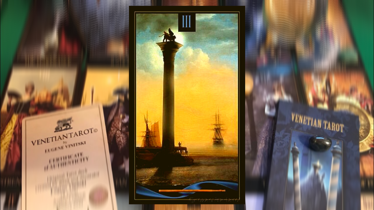 Тройка Жезлов. Photo «Venetian Tarot» Eugene Vinitski