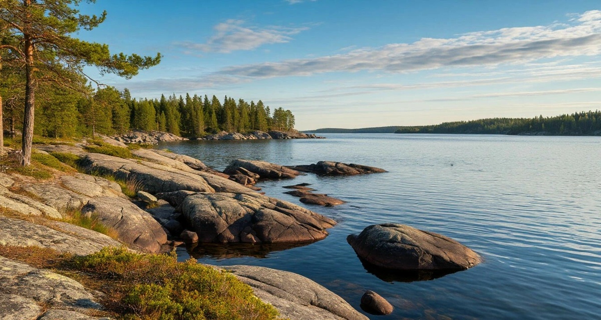 Сделано нейросетью Ладожское озеро