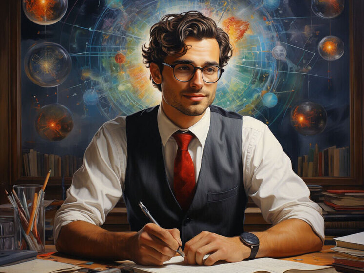     Учёный. фото: нейросеть Алиса
