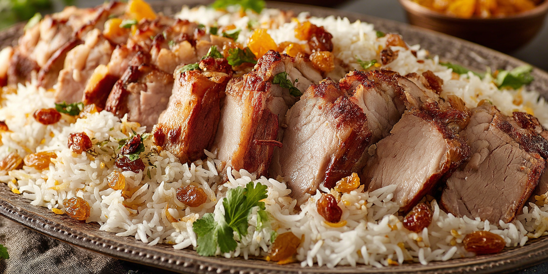 Кузи — праздничный ягнёнок с рисом, орехами и сухофруктами по-иракски