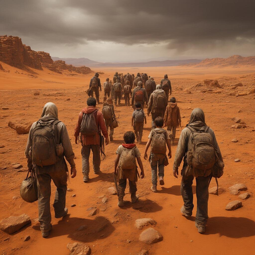 Долго креативила совместно с ГигаЧатом, пока получилось создать картинку, похожую на реальные события. Использую ее для обложки на АТ. 