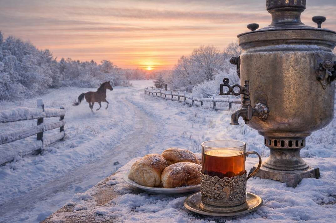 Дорогой длинною... канал "Когда казак сыт". Изображение сгенерировано ИИ