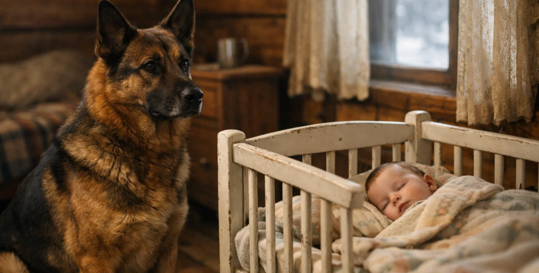 Собака каждую ночь странно смотрела на малыша, семья решила от неё избавиться