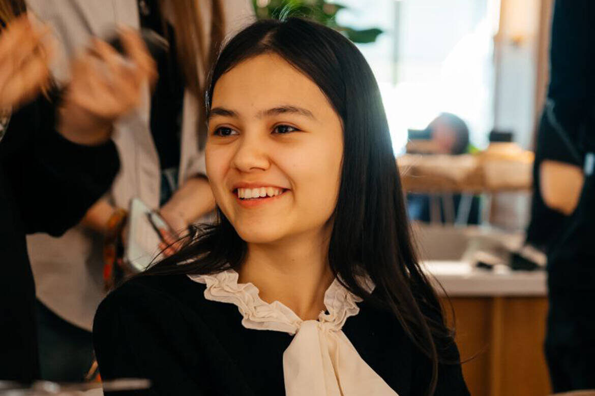 Муниса Ахмаджонова из Узбекистана рассказала о своем проекте по нефтегазовым технологиямФото предоставлено Академией молодежной дипломатии