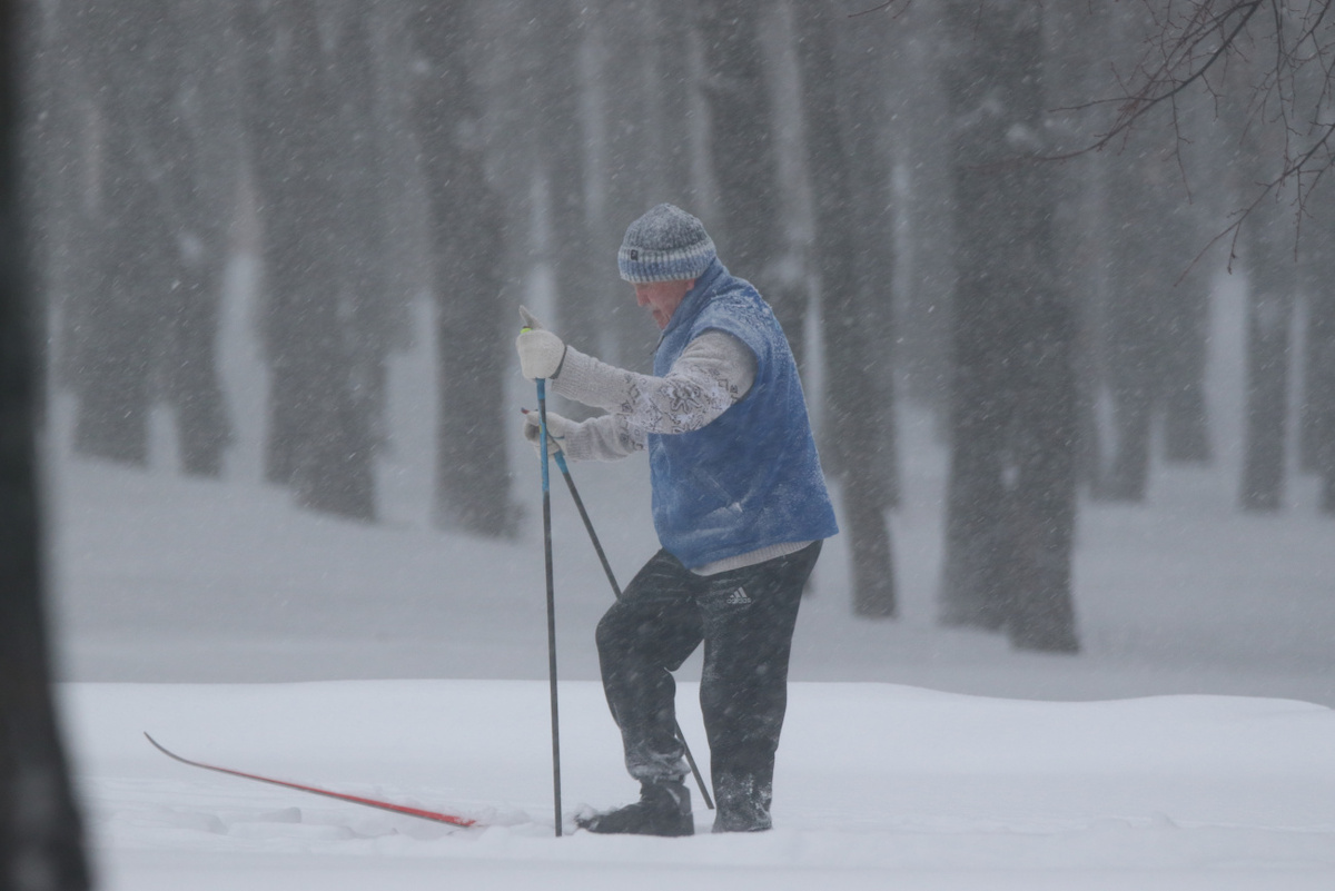    Если в этот снегопад вы не выходили из дома - Бобруйск сейчас выглядит так