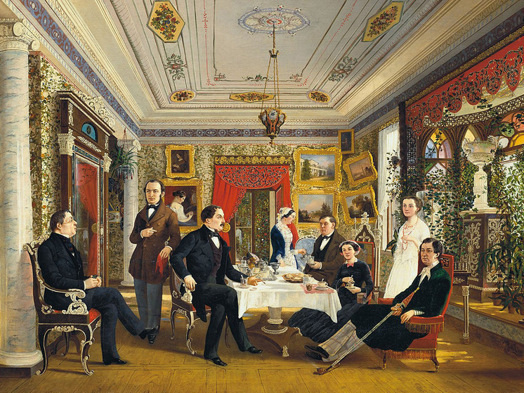     Волосков А. Я. "За чайным столом". / en.wikipedia.org