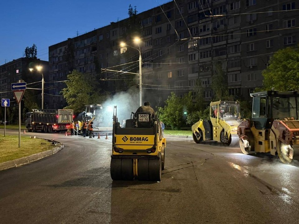    В Канавинском районе за год отремонтировали более 25 тысяч квадратов дорог. Фото: пресс-служба администрации Нижнего Новгорода