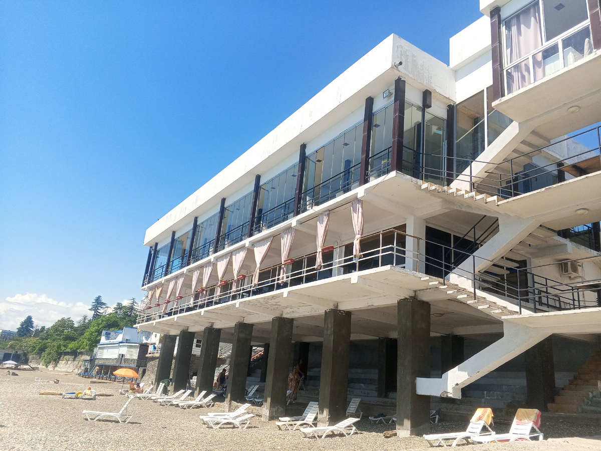 Столовая корпусов Морских, где постояльцы завтракают