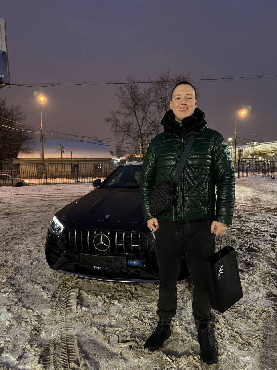 Максим Златиславович с Mercedes-Benz E53 от NetCars