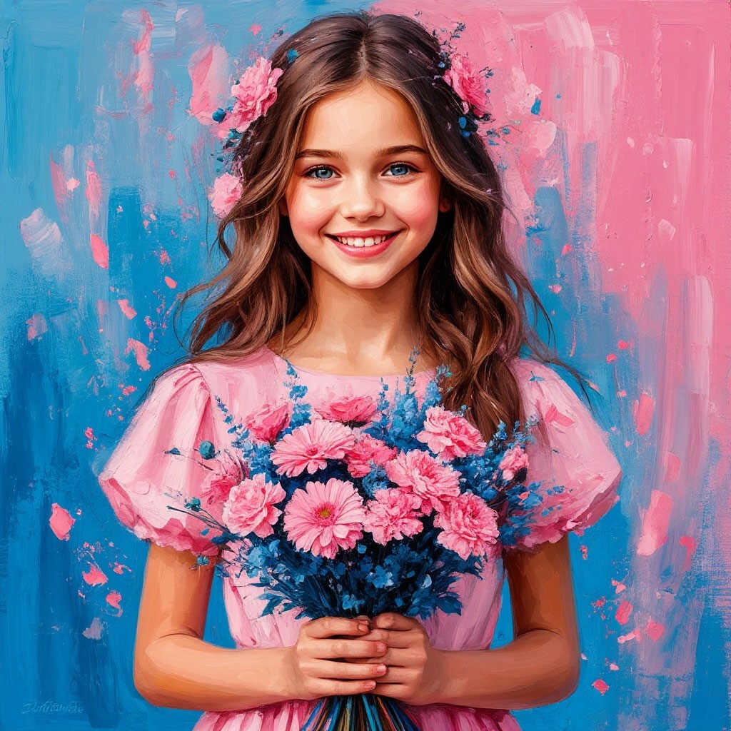 Первые цветы для девочки