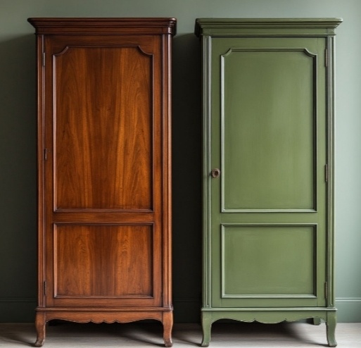 Лёгким движением руки старый шкаф превращается в новый 