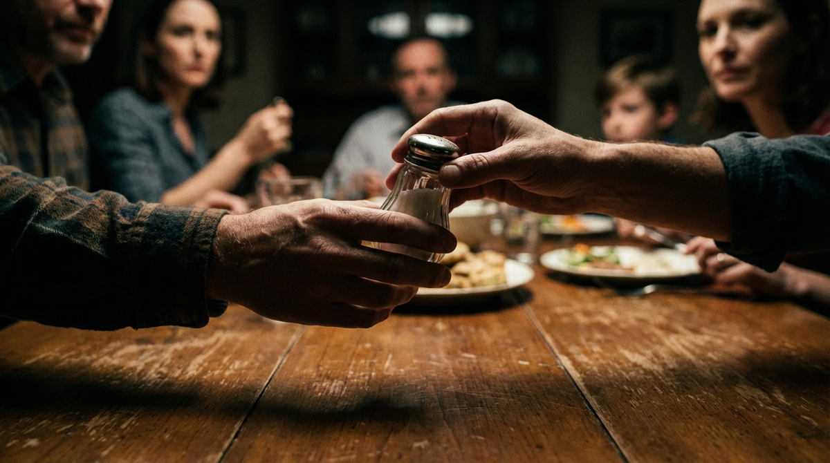 Этот безобидный жест за семейным ужином может стать причиной скандала на пустом месте.