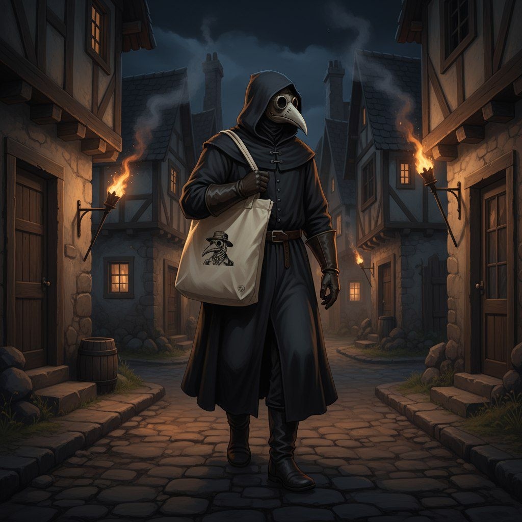 ИИ и чумной доктор с нашей сумкой. 