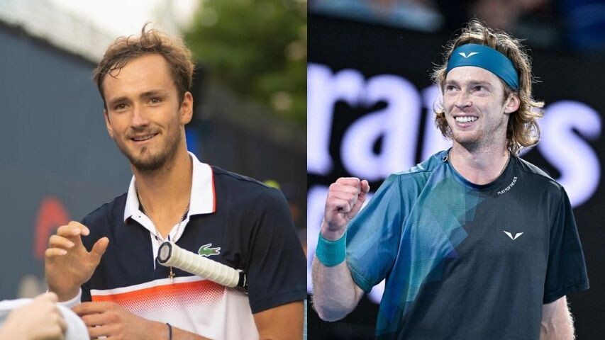    Фото: Даниил Медведев и Андрей Рублев. Victor Velter, Rena Schild/Shutterstock/Fotodom