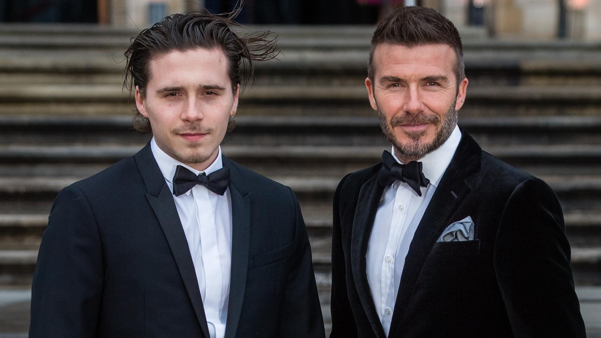    Дэвид и Бруклин Бекхэм. Фото: Getty Images