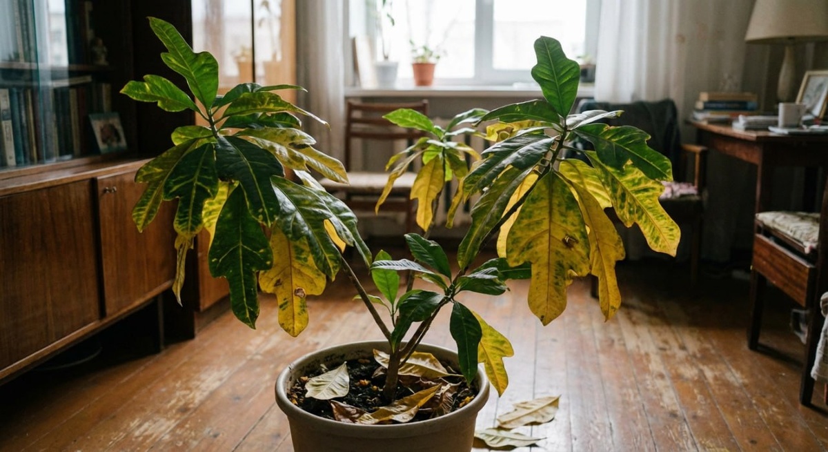 Кротон, стоявщий на сквозняке