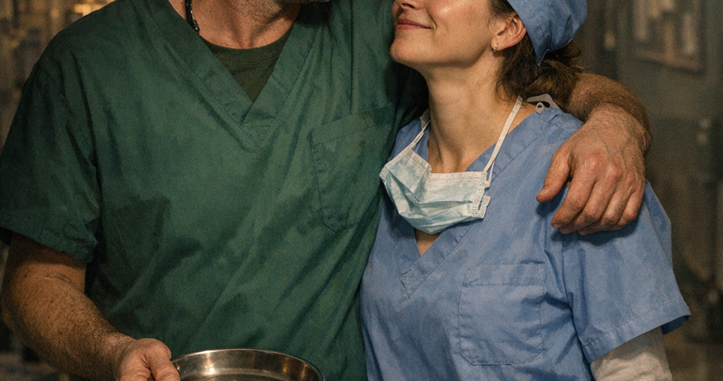 Негромко, почти шёпотом, но каждое слово было весомо, как приказ:– Чуть ниже, Дима. Осторожнее. Прямо под твоим пинцетом... видишь пульсацию