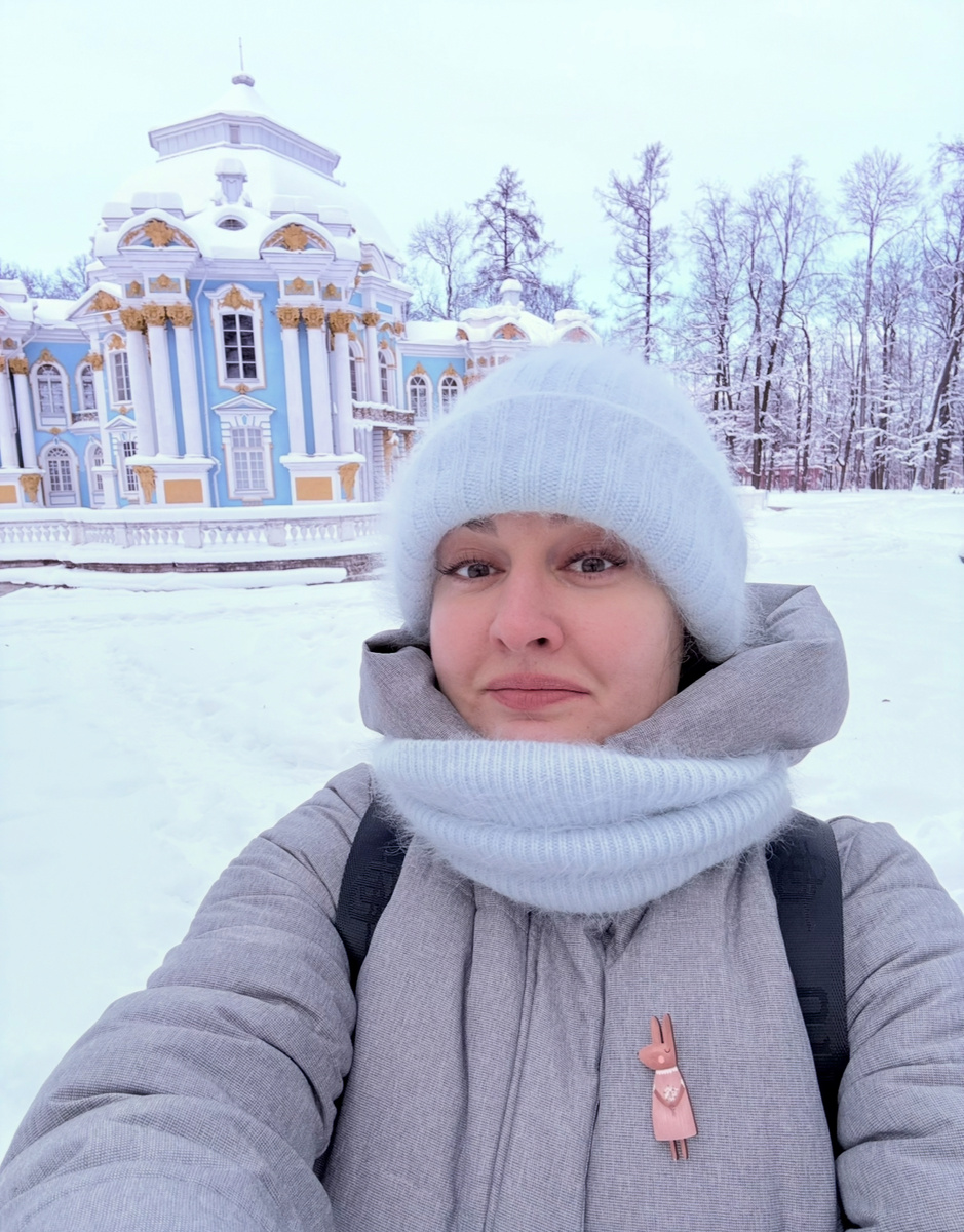 Решила быть в единой цветовой гамме с Царским Селом