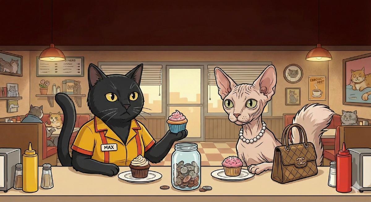 Как выглядел бы сериал с котиками. Сгенерировано