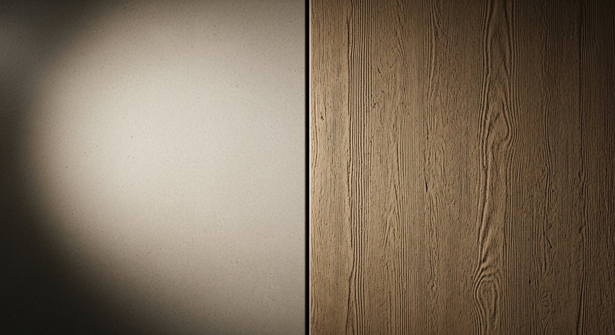 Граница между двумя поверхностями
