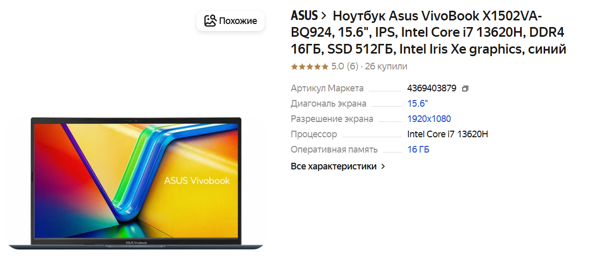 ASUS Vivobook 15 X1502VA