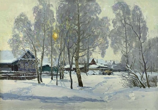 «В январе уже тепло, и пускай мороз, но солнце…». Январь в творчестве советских художников и поэтов