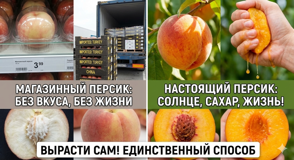 Вкус персика из супермаркета зимой или ранней весной.