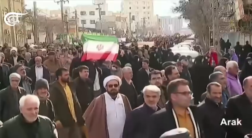 9 января. Ещё больше шествий в поддержку Исламской Республики по всей территории Ирана.