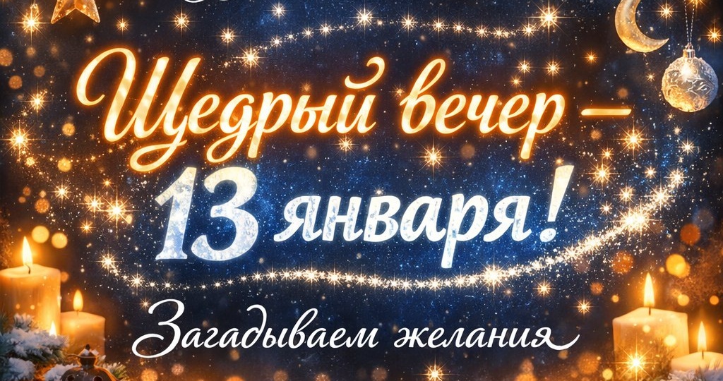 Щедрый вечер 13 января 2026 — пора обновления