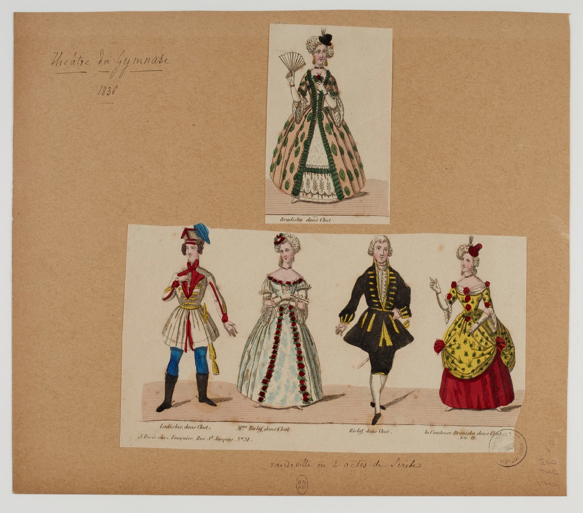 Chut!, vaudeville d'Eugène Scribe : estampe