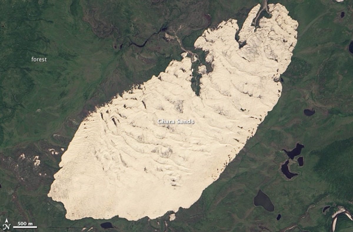    Чарские пески на карте. Источник изображения: wikimedia.org