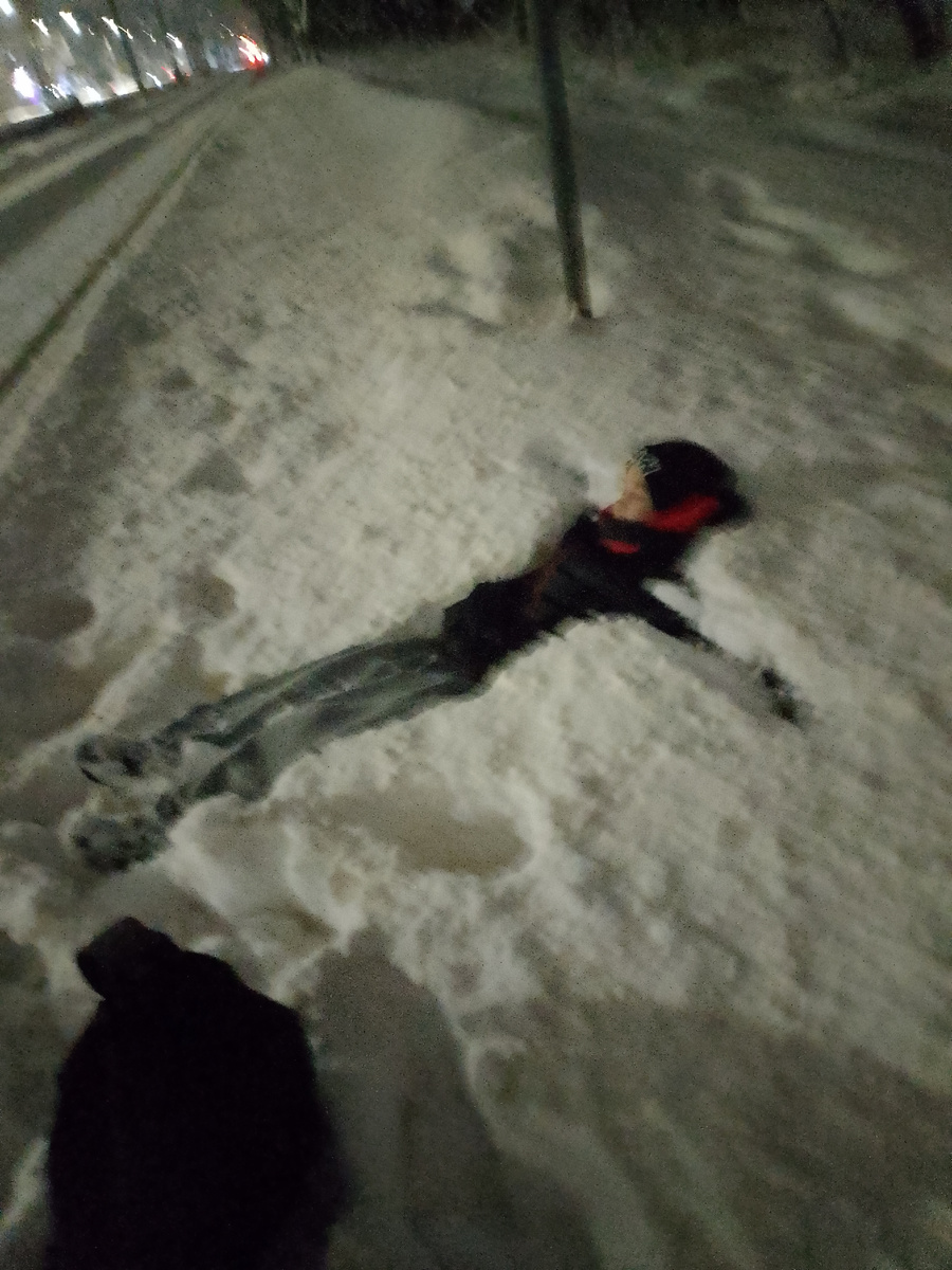 Вы думаете, это просто сугроб? А нет, это трамвайная остановка у нас так выглядит